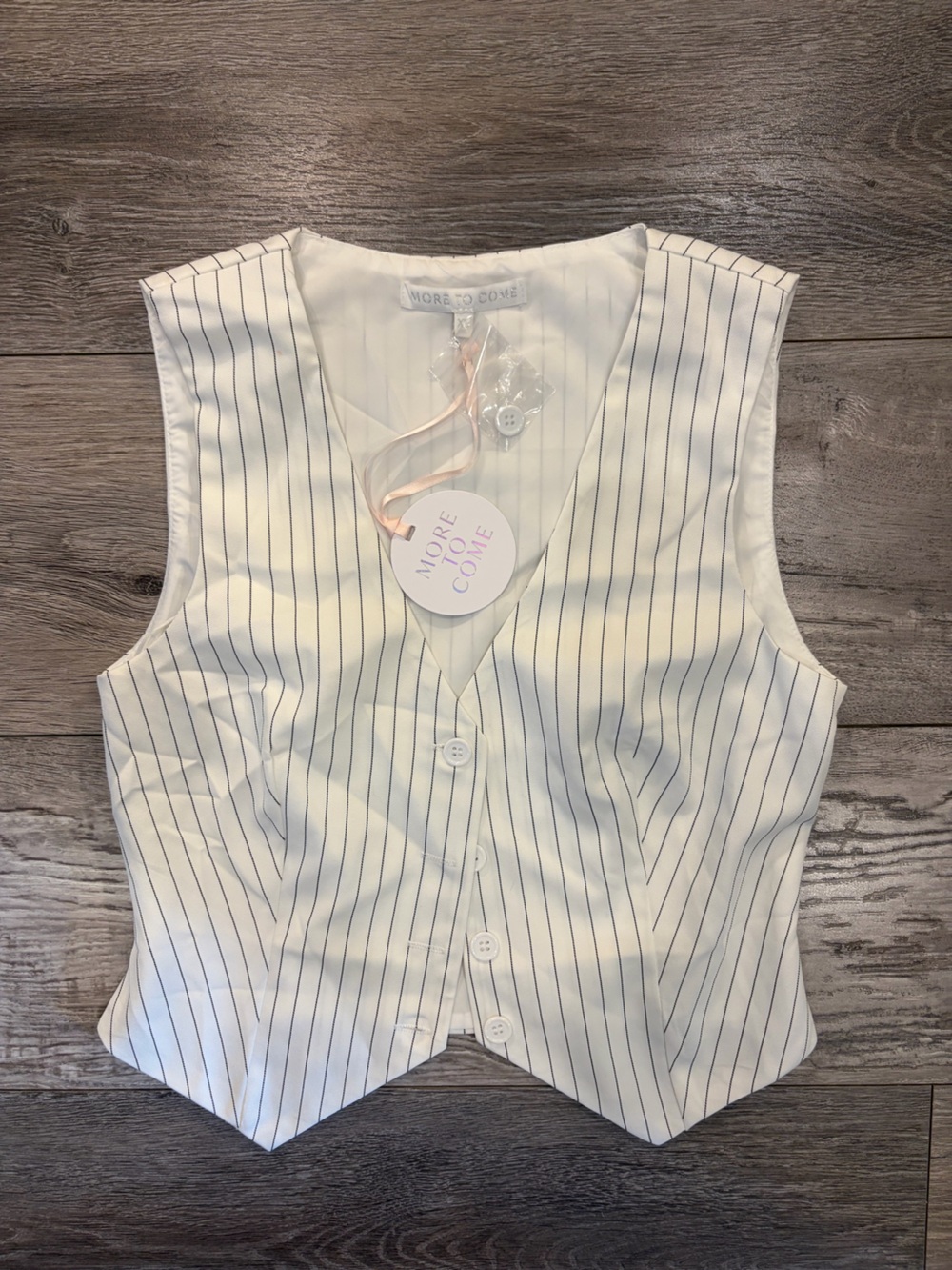 REVOLVE White Pinstripe Vest